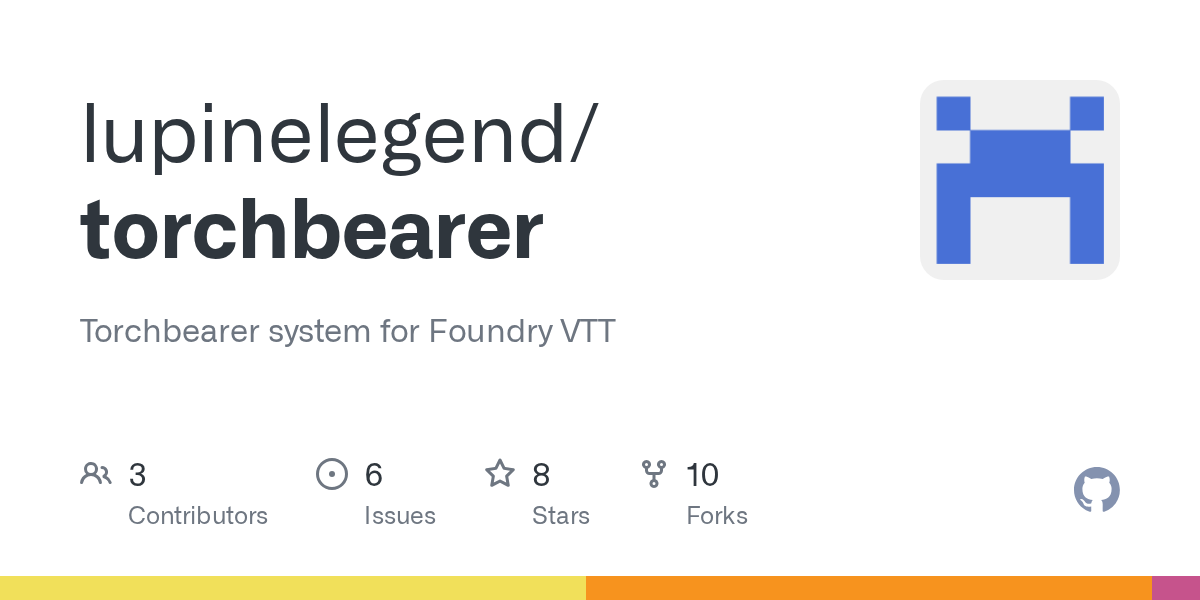 GitHub - lupinelegend/torchbearer: Torchbearer system for Foundry VTT