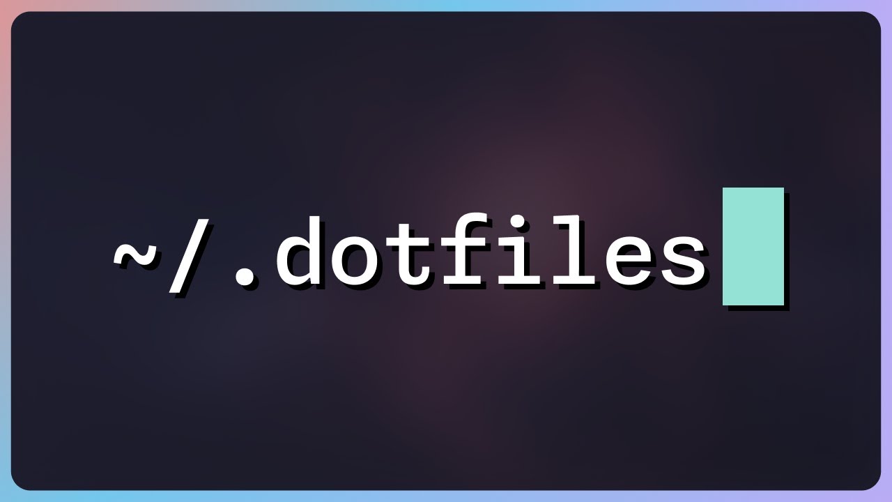Stow has forever changed the way I manage my dotfiles