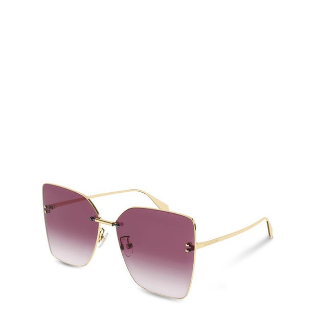 Alexander McQueen: Alexander McQueen Women's Retro Alexander McQueen Oversized Butterfly Sunglasses
