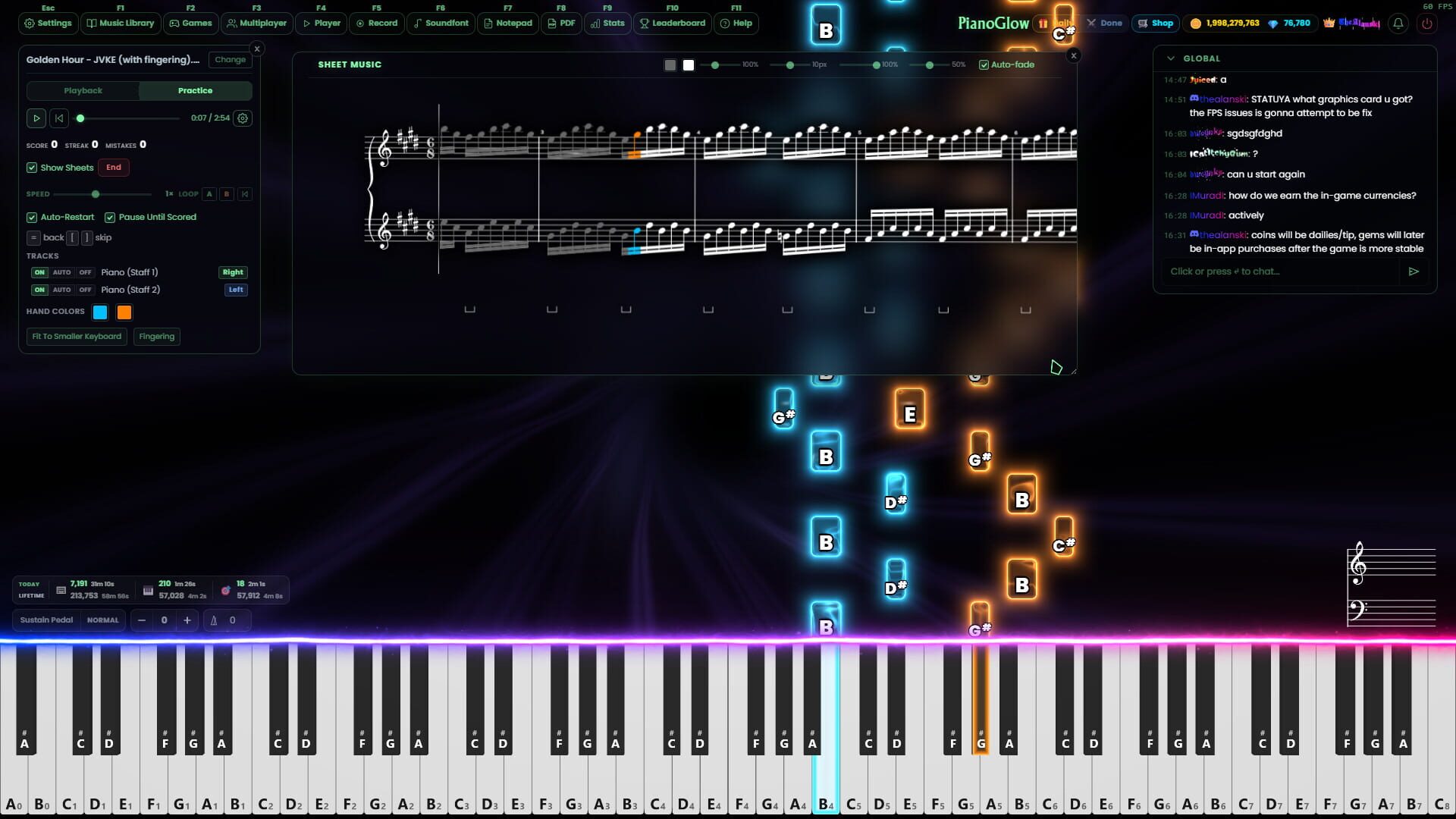 PianoGlow screenshot 2