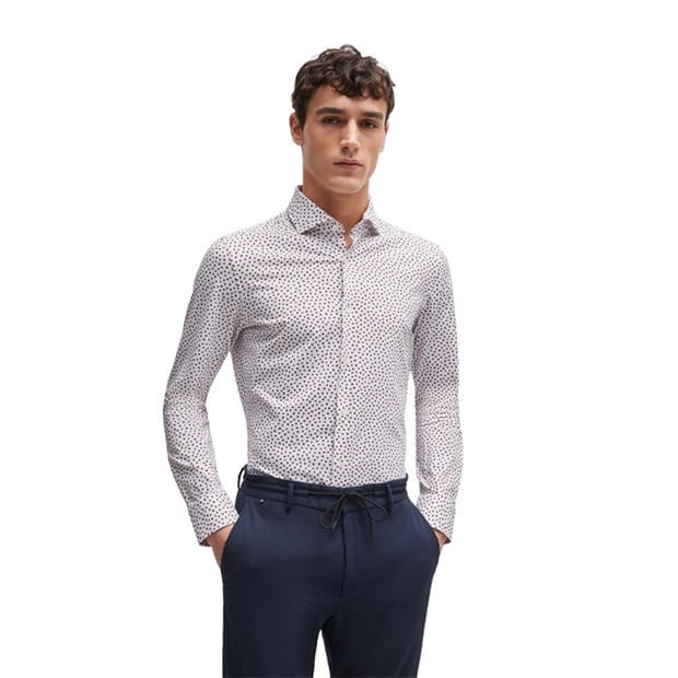 Boss: Boss Men's P Hank Spread Long Sleeve Oxford Shirt