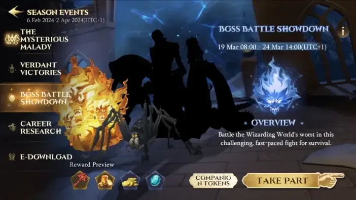 Boss Battle Showdown | Hogwarts Cafe