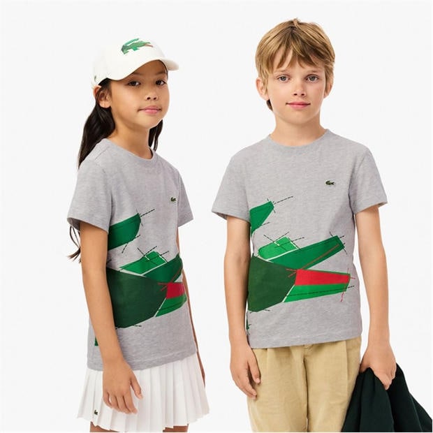 Lacoste: Lacoste Crocodile Graphic Cotton T-Shirt