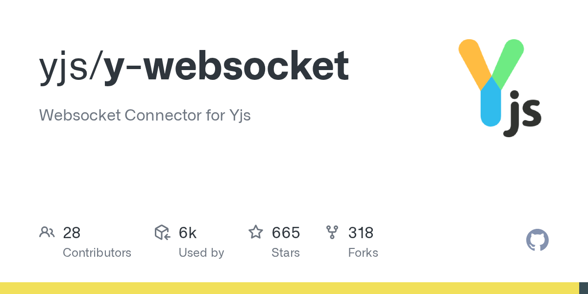 GitHub - yjs/y-websocket: Websocket Connector for Yjs