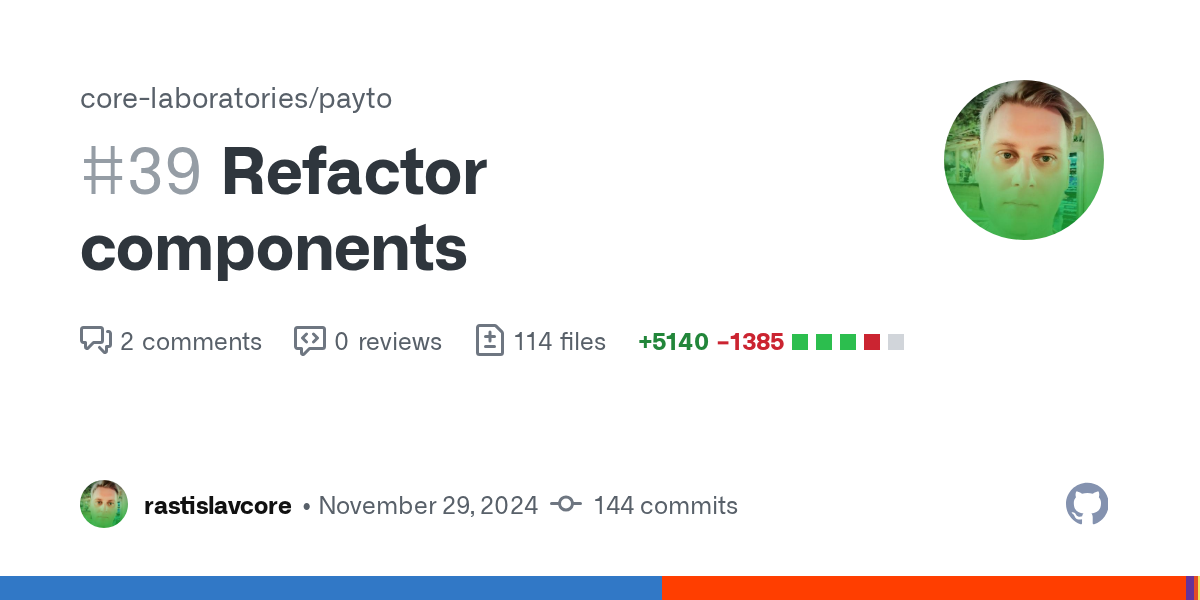 Refactor components by rastislavcore · Pull Request #39 · bchainhub...