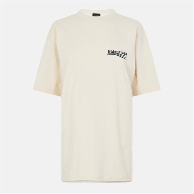BALENCIAGA: BALENCIAGA Political Logo Oversized T-Shirt