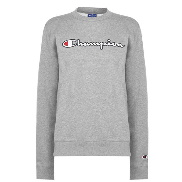 Champion: Champion Script Crew Neck Sweatshirt