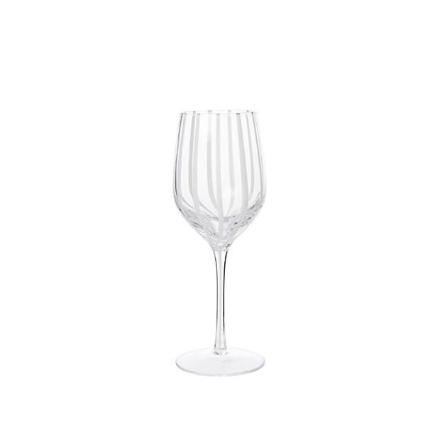 Broste Copenhagen: Broste Copenhagen Stripe White Wine Glass - Set of 4
