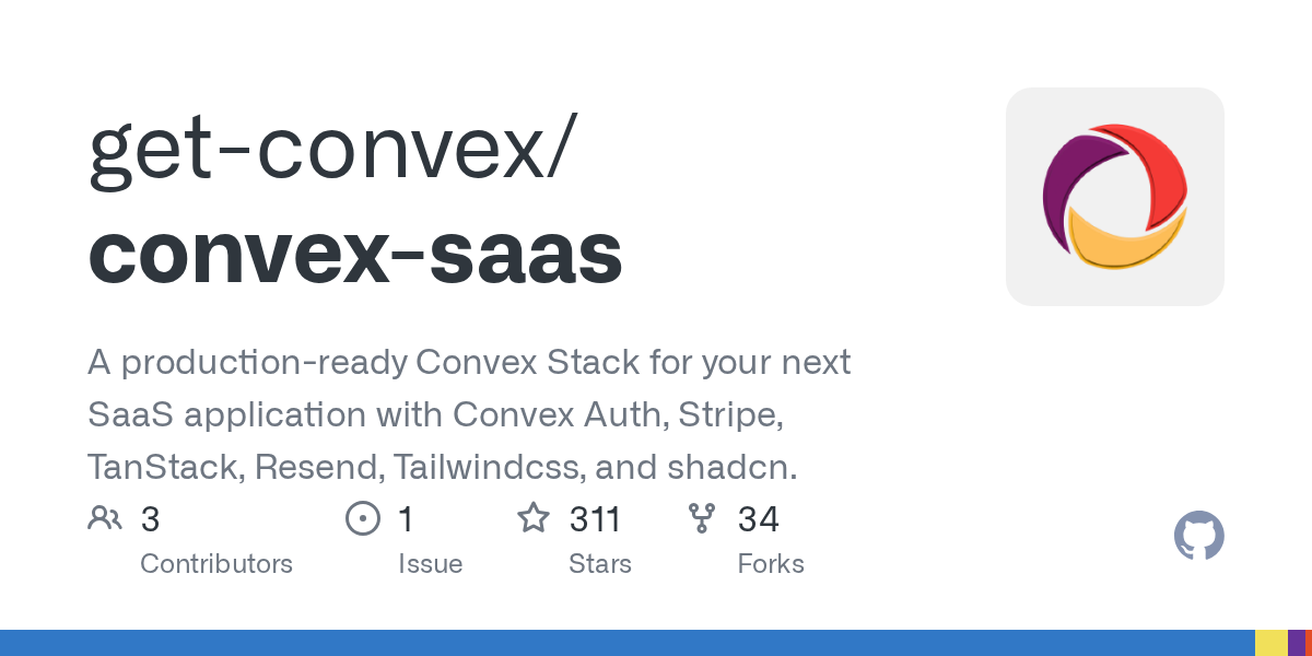 GitHub - get-convex/convex-saas: A production-ready Convex Stack fo...