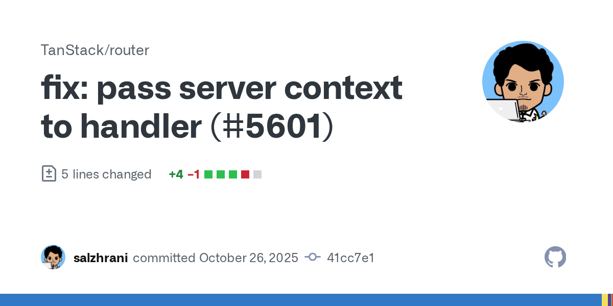 fix: pass server context to handler (#5601) · TanStack/router@41cc7e1