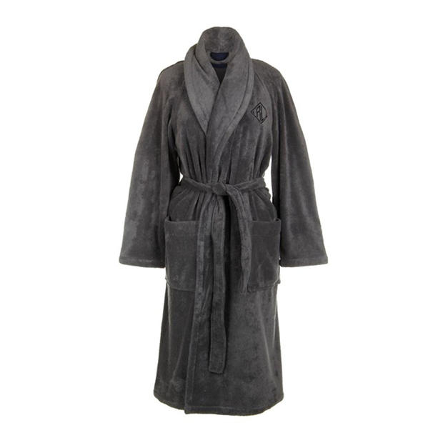 Ralph Lauren Home: Ralph Lauren Home RalphLaurenHome Langdon Bathrobe - Charcoal