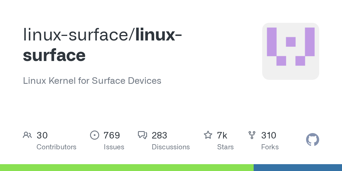 GitHub - linux-surface/linux-surface: Linux Kernel for Surface Devices