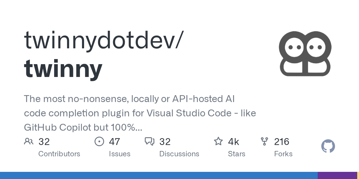 GitHub - rjmacarthy/twinny: The most no-nonsense, locally or API-ho...