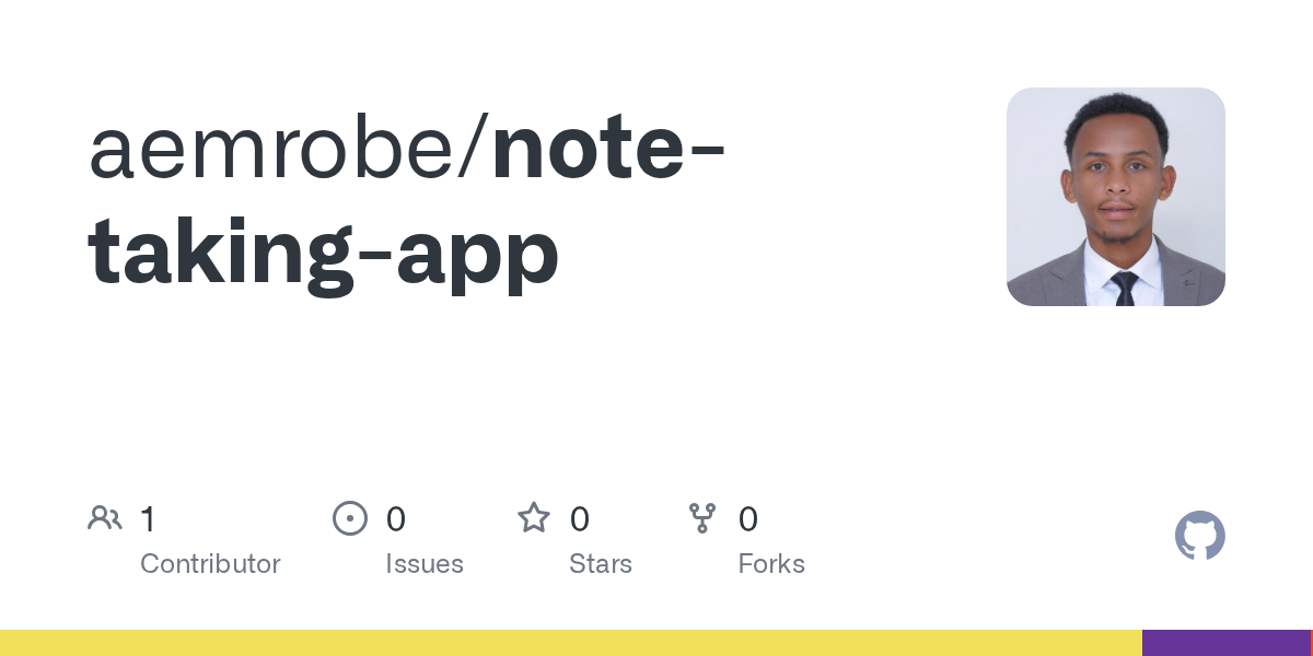 GitHub - aemrobe/note-taking-app