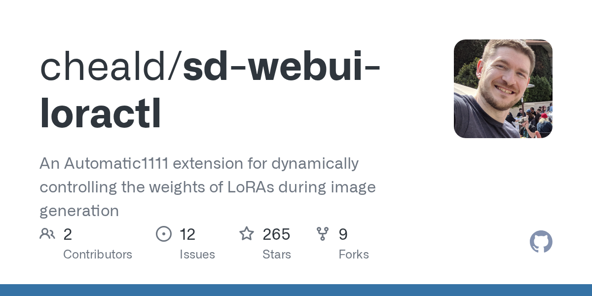 GitHub - cheald/sd-webui-loractl: An Automatic1111 extension for dy...