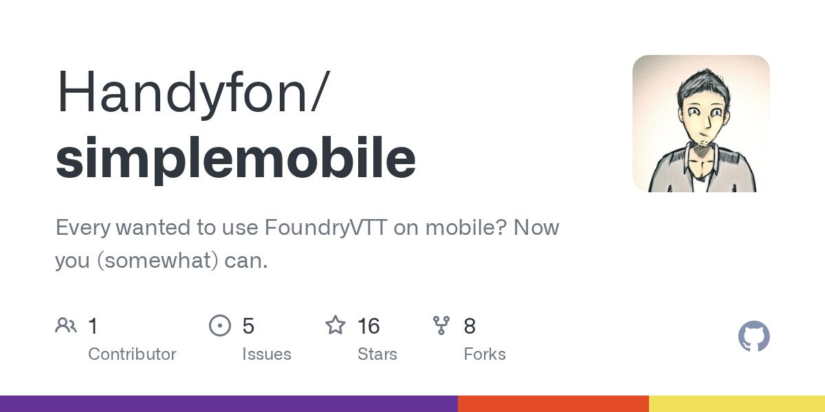 GitHub - Handyfon/simplemobile: Every wanted to use FoundryVTT on m...