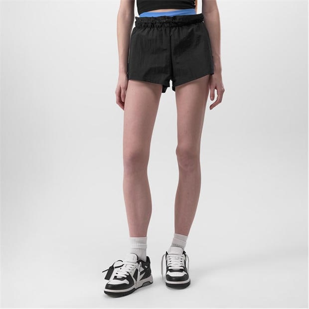 OFF WHITE: OFF WHITE Women's Lightweight Woven Tracksuit Shorts