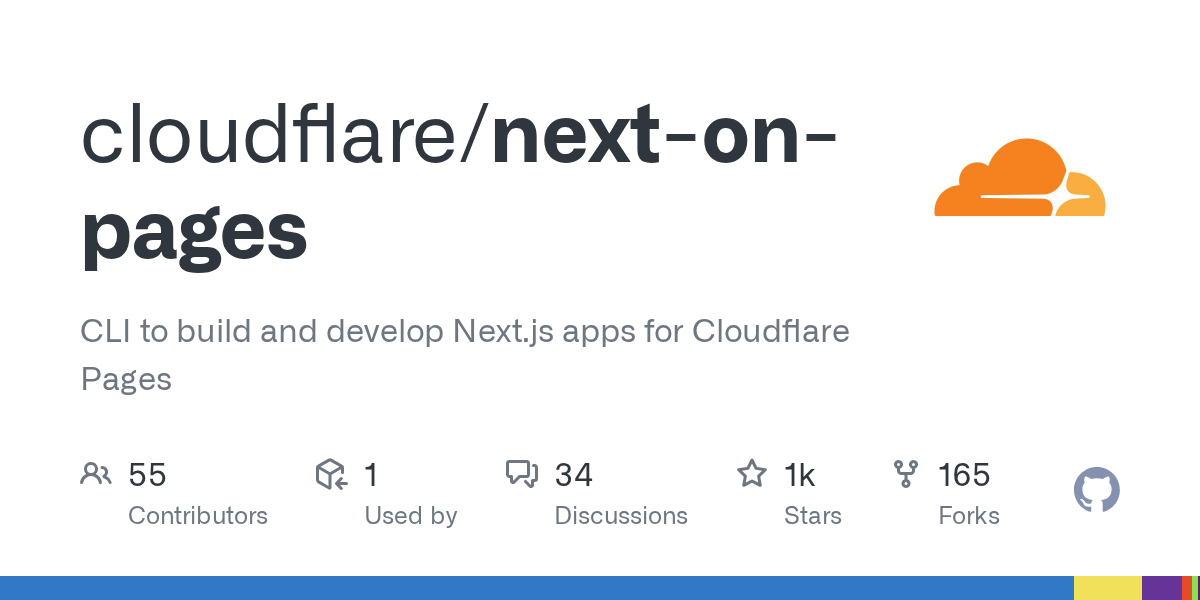 GitHub - cloudflare/next-on-pages: CLI to build and develop Next.js...