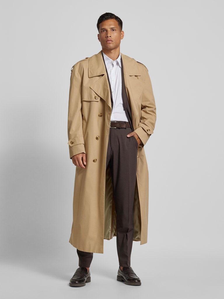 Baldessarini Trenchcoat met strikceintuur, model 'Cleo' in beige on...