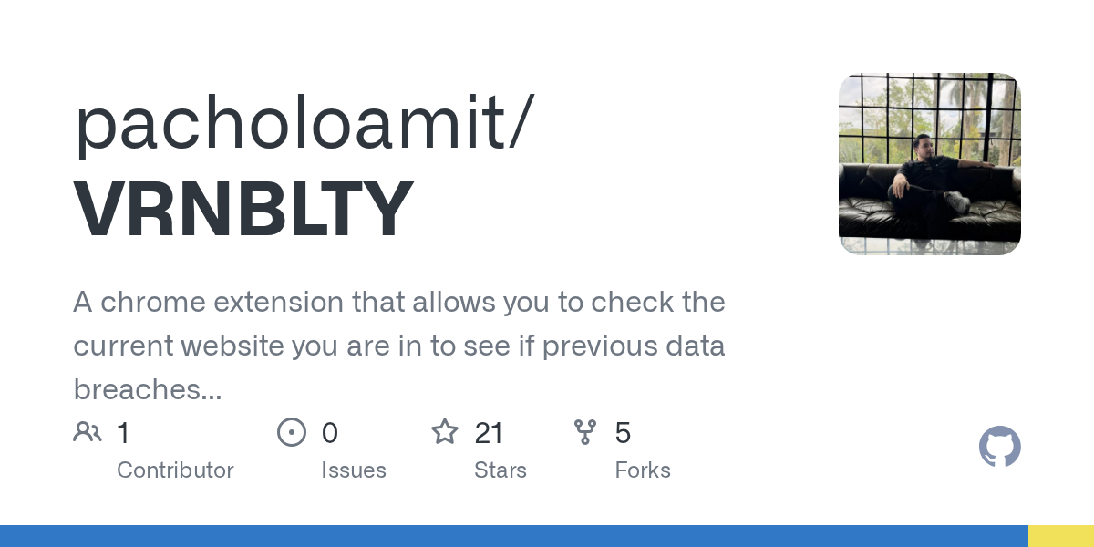 GitHub - pacholoamit/VRNBLTY: A chrome extension that allows you to...