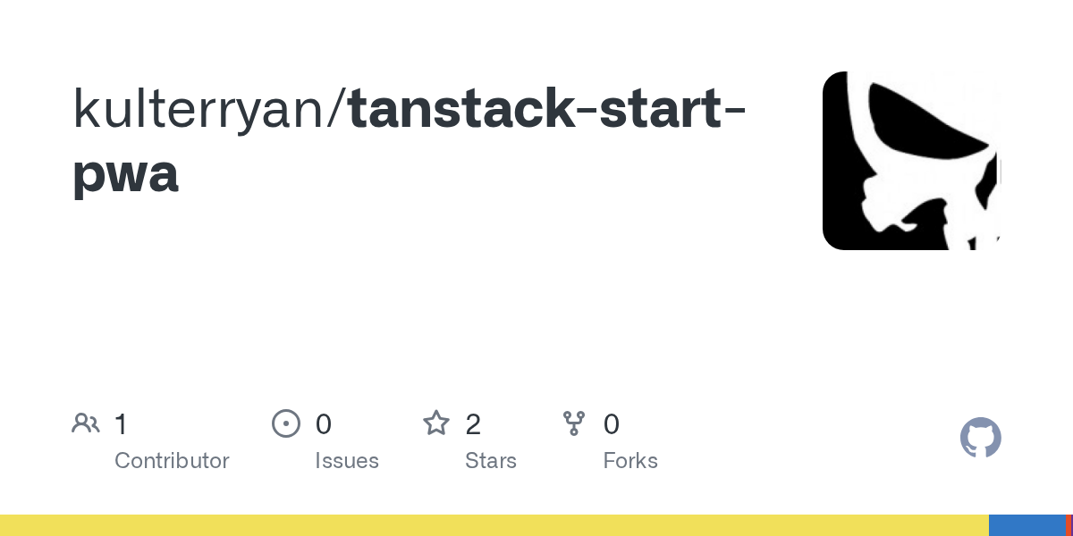 GitHub - kulterryan/tanstack-start-pwa