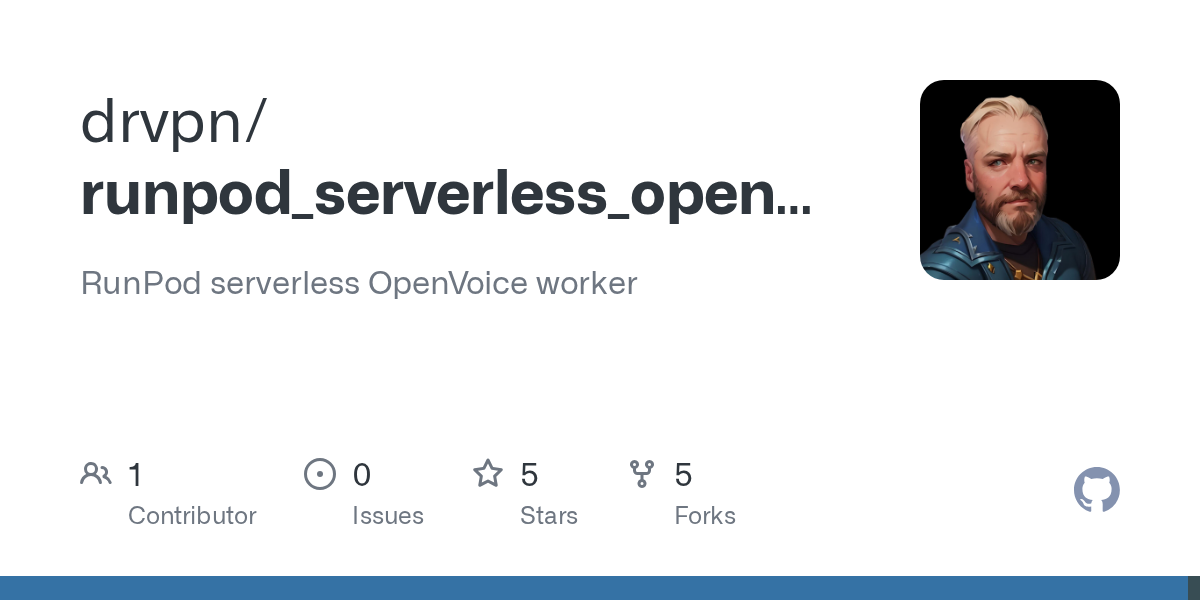 GitHub - drvpn/runpod_serverless_openvoice_worker: RunPod serverles...