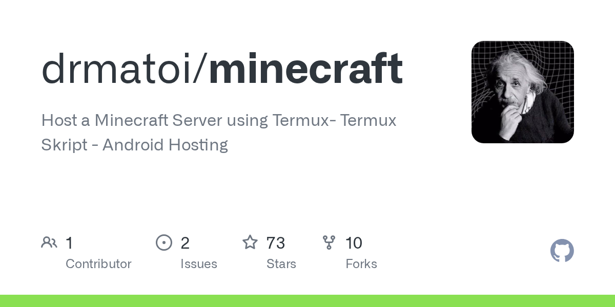 GitHub - drmatoi/minecraft: Host a Minecraft Server using Termux- T...
