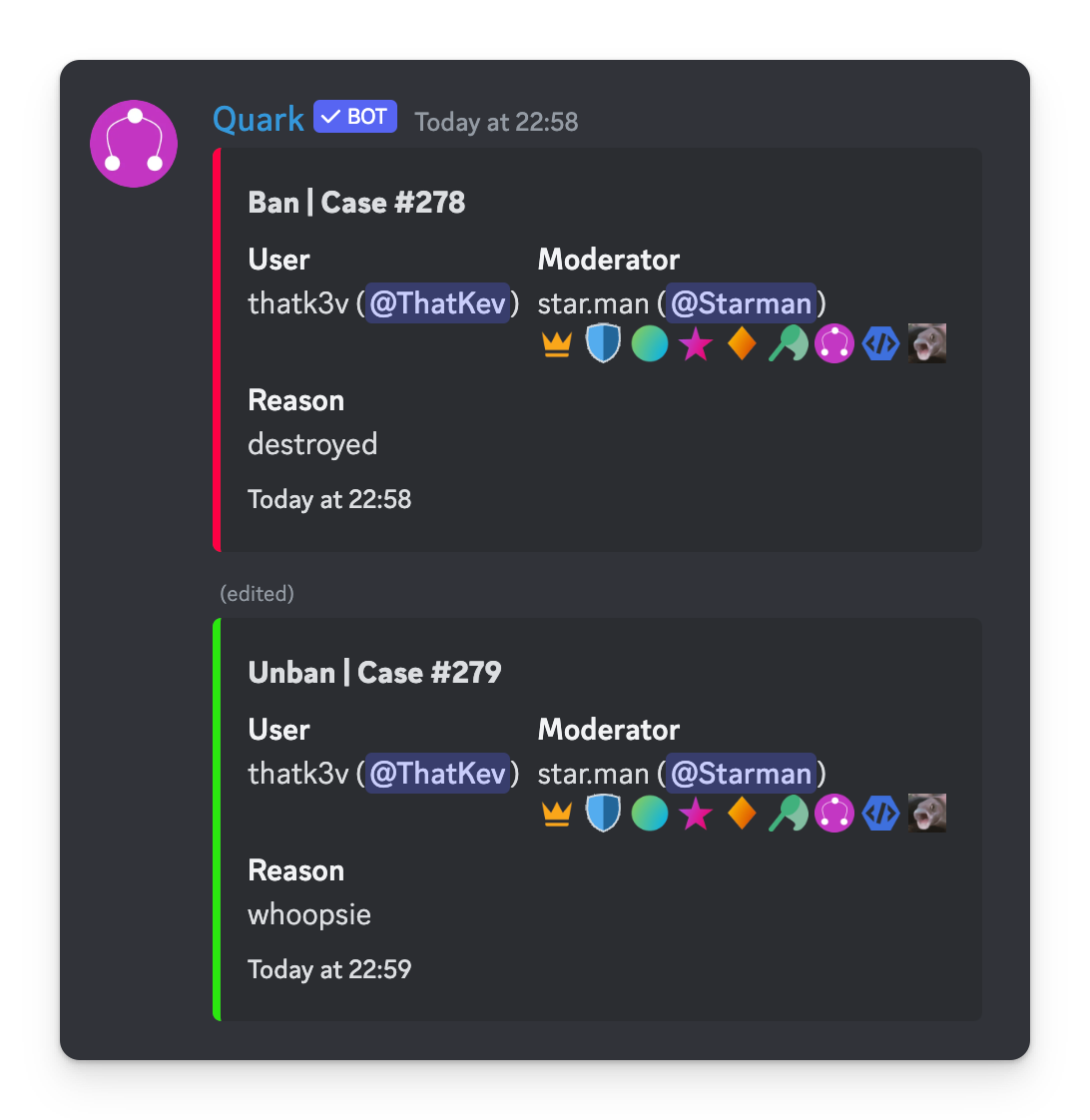 Modlog 1 logging