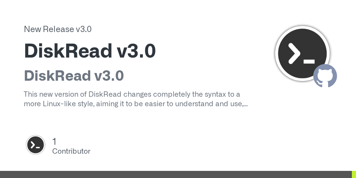 Release DiskRead v3.0 · anic17/DiskRead