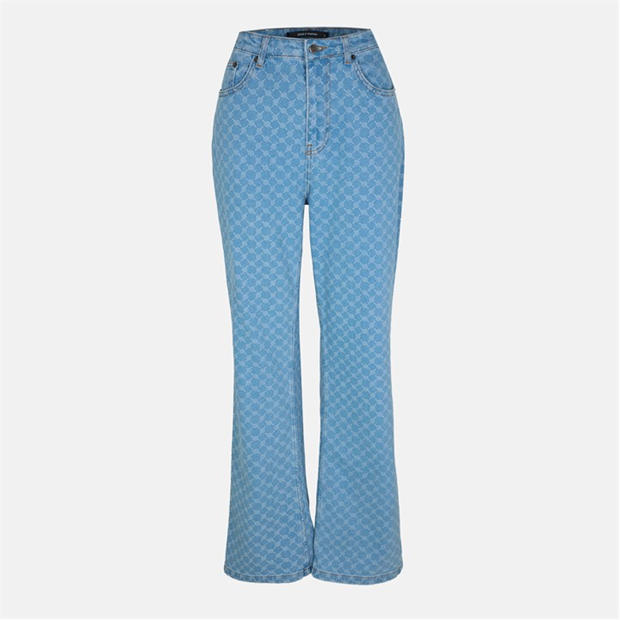 Daily Paper: Daily Paper Women's Monogram Straight Leg Jeans
