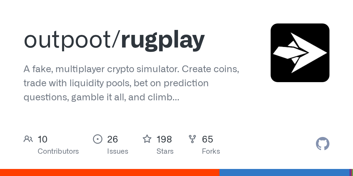 GitHub - outpoot/rugplay: A realistic cryptocurrency trading simula...