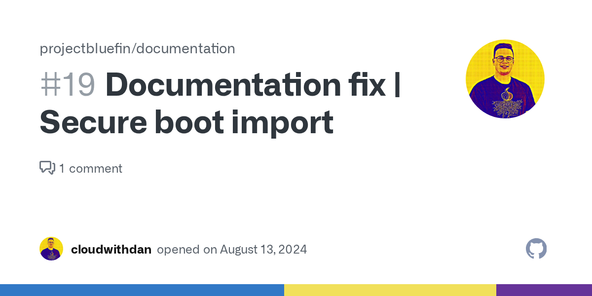 Documentation fix | Secure boot import · Issue #19 · ublue-os/bluef...