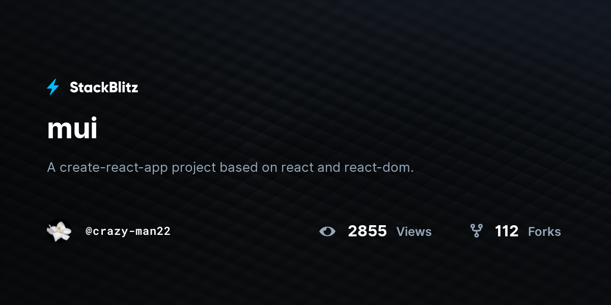 mui - StackBlitz