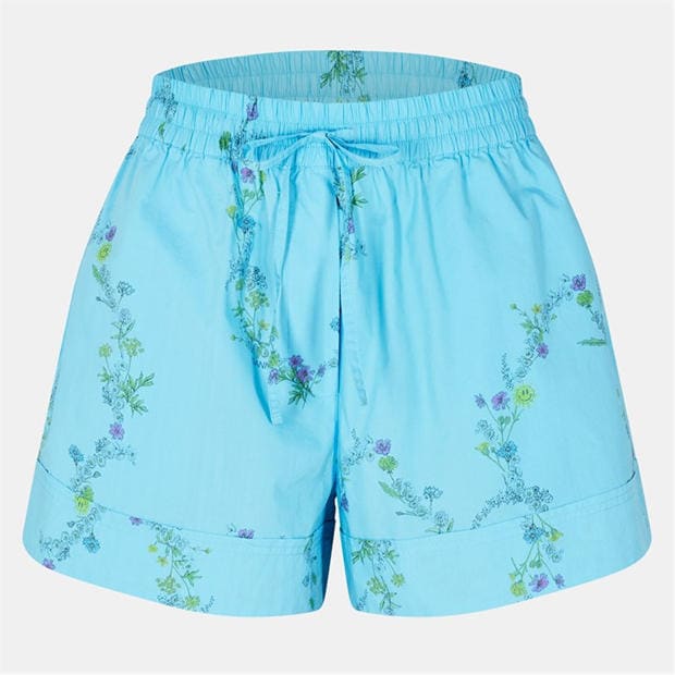 GANNI: GANNI Women's Elastic Waist Woven Tracksuit Shorts