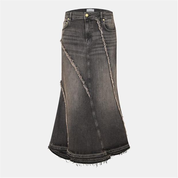 GANNI: GANNI Women's Long Denim Skirt