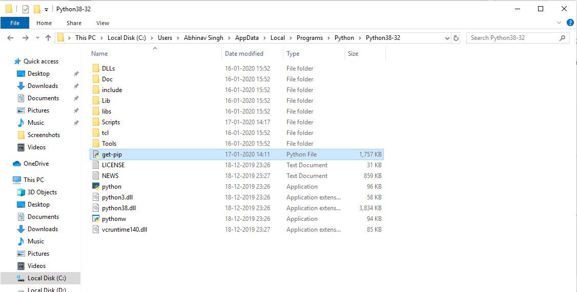 How to Install PIP on Windows ? - GeeksforGeeks