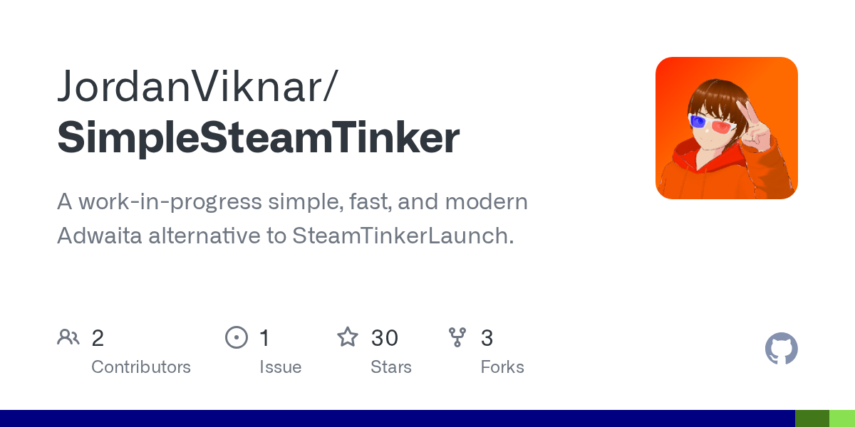 GitHub - JordanViknar/SimpleSteamTinker: A work-in-progress simple,...