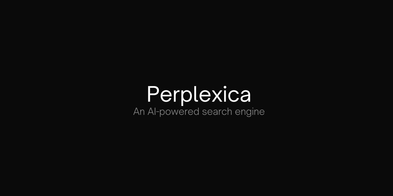 GitHub - ItzCrazyKns/Perplexica: Perplexica is an AI-powered search...
