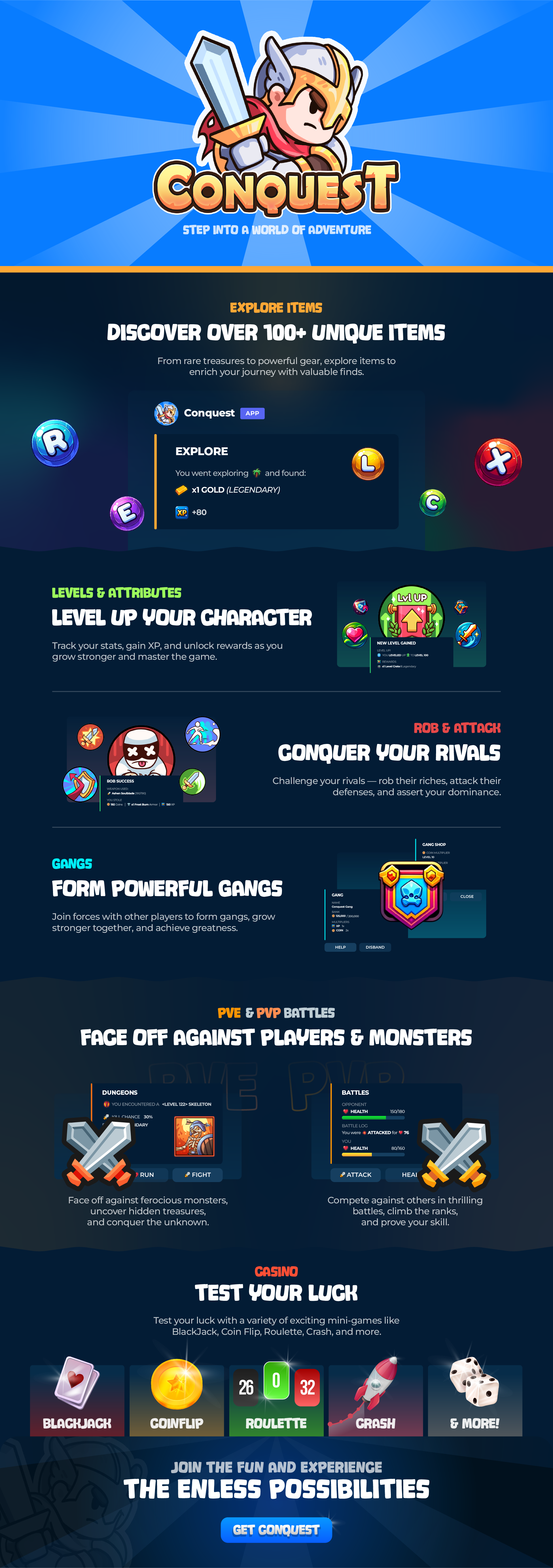 Embark on epic fun RPG quests, blackjack game level up, fun games, fun gambling games, gamble and test your luck with casino games! Track stats, rob users, earn rewards, and gamble your way to the top! Come check out the best game bot today!