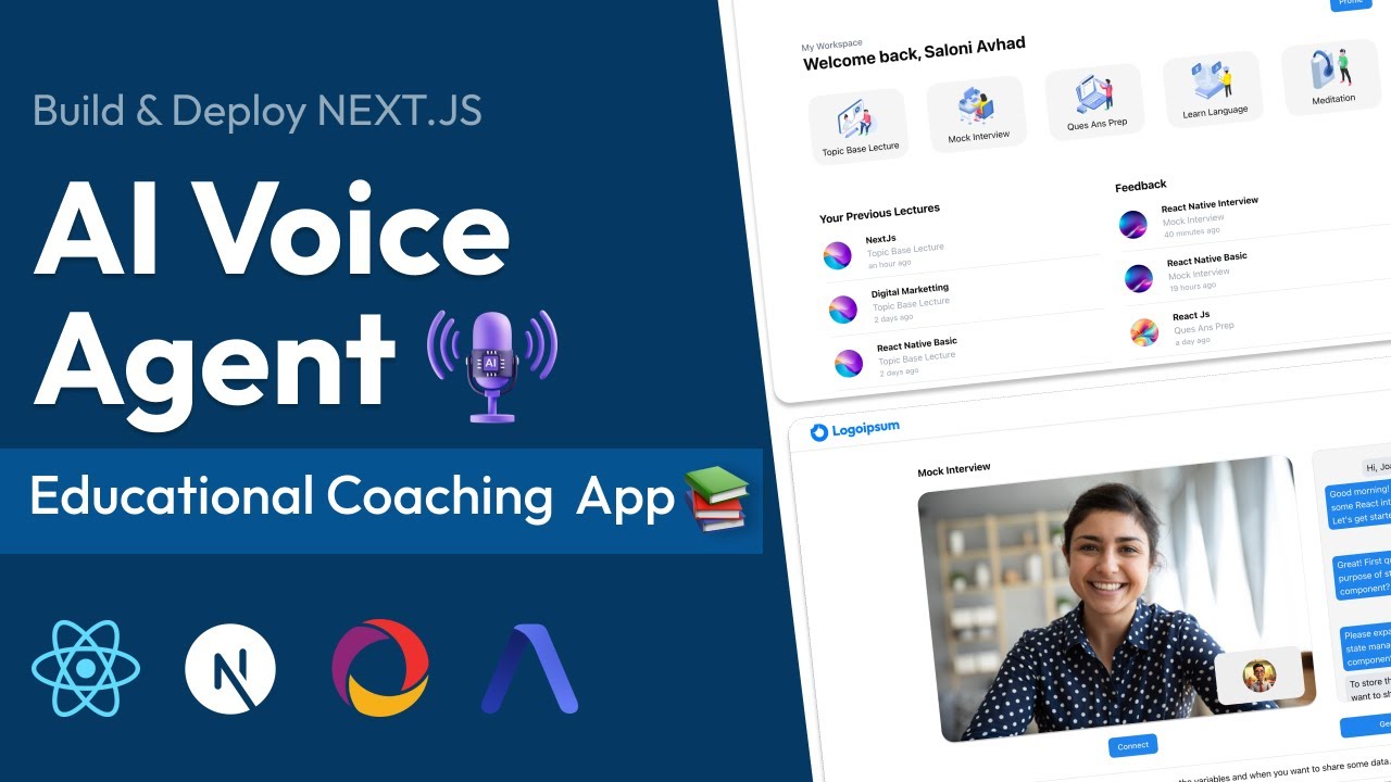 ๐๏ธBuild & Deploy an AI Voice Agent for Education | Next.js, React, ...