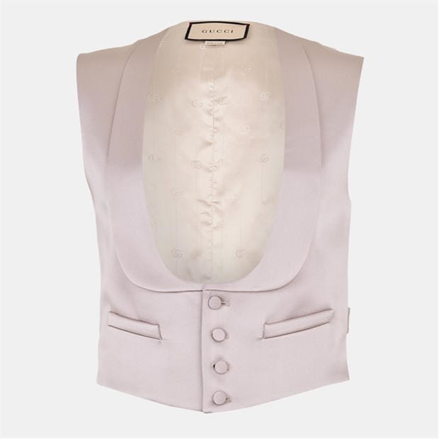 GUCCI: GUCCI Men's Satin Formal Waistcoat