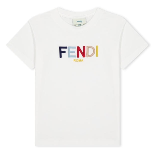 FENDI: FENDI Logo T-Shirt Juniors