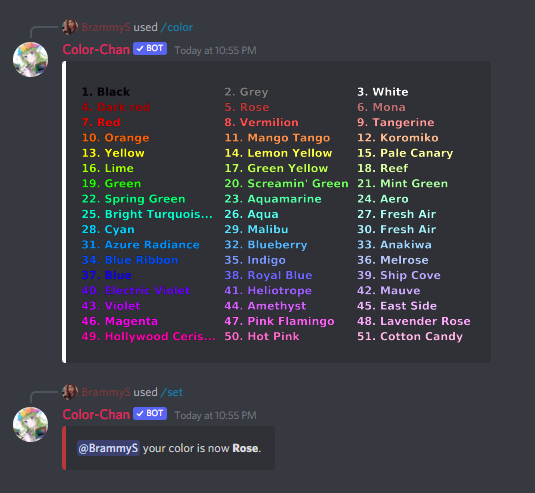 Color Chan Reaction Roles Color-Chan | Discord App Directory