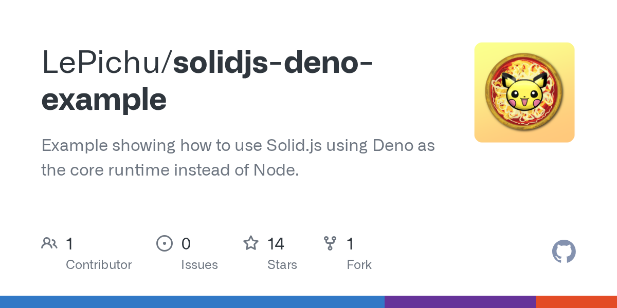 GitHub - LePichu/solidjs-deno-example: Example showing how to use S...