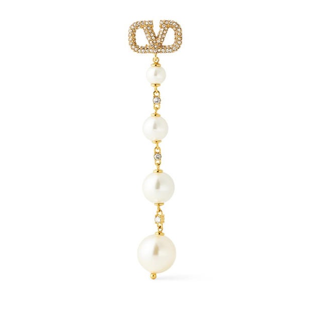 VALENTINO GARAVANI: VALENTINO GARAVANI Drop Pearl Earrings