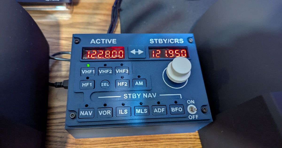 Airbus A320 Radio Panel (RMP) by LimpidCoder | Download free STL mo...