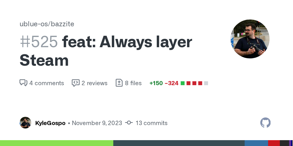 feat: Always layer Steam by KyleGospo · Pull Request #525 · ublue-o...