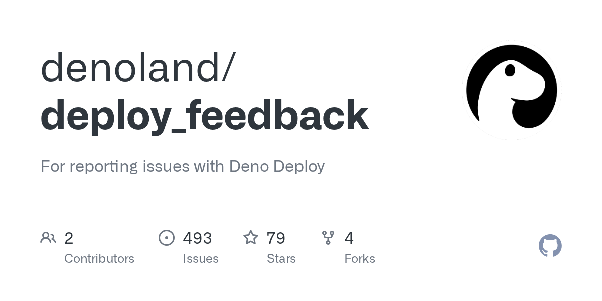 Issues Β· denoland/deploy_feedback