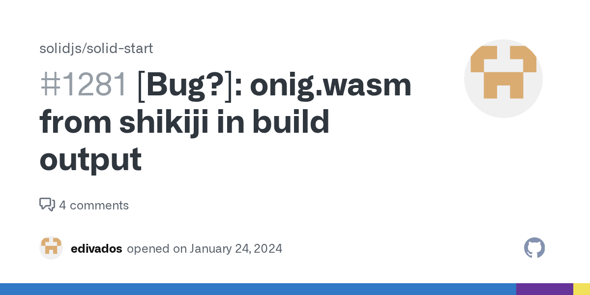 [Bug?]: onig.wasm from shikiji in build output · Issue #1281 · soli...