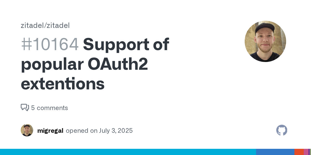 Support of popular OAuth2 extentions · Issue #10164 · zitadel/zit...